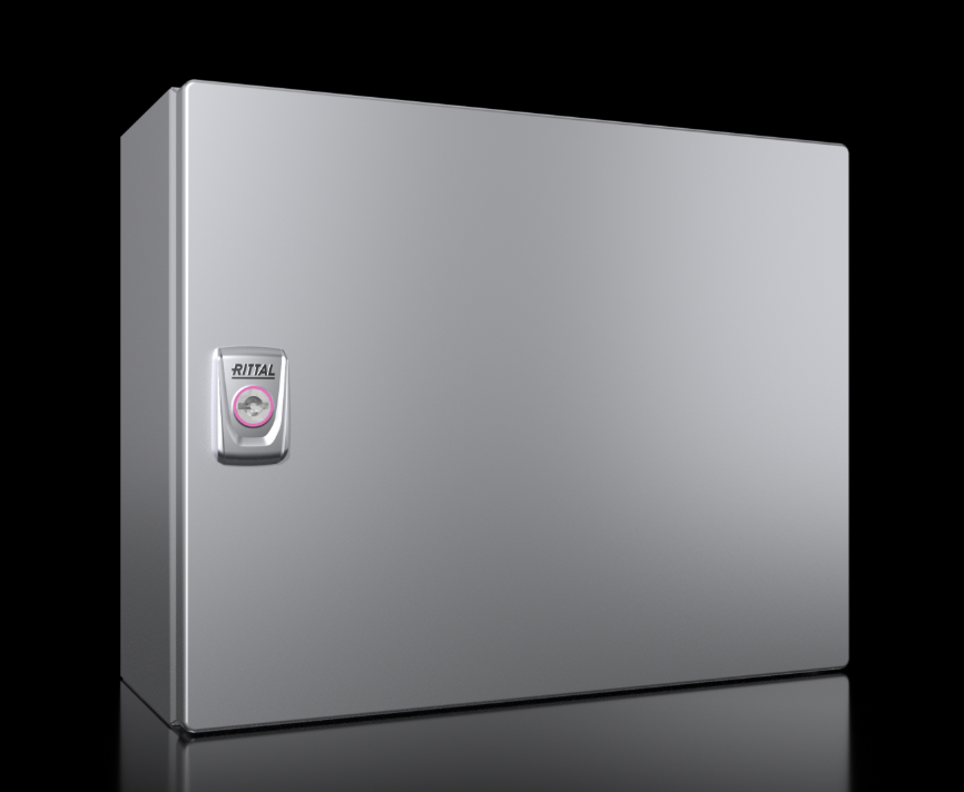 [KX 1588.000] Skydas 380x300x155mm IP66 nerūdijančio plieno su montažine plokšte, RITTAL